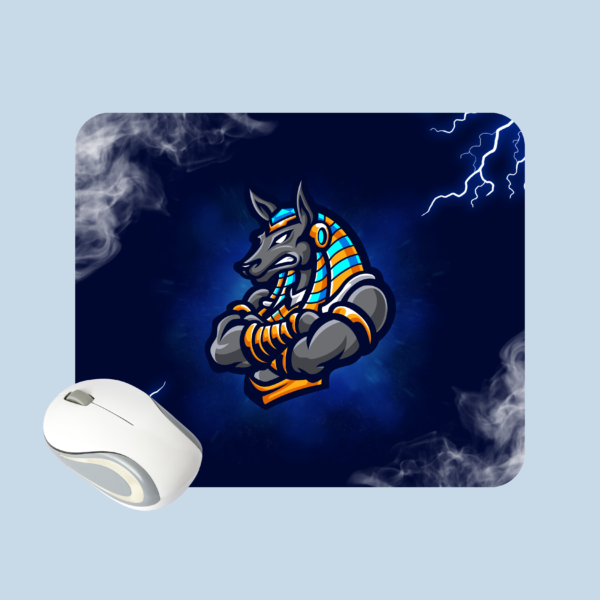 Grey Bull Illustrated Mouse Pad