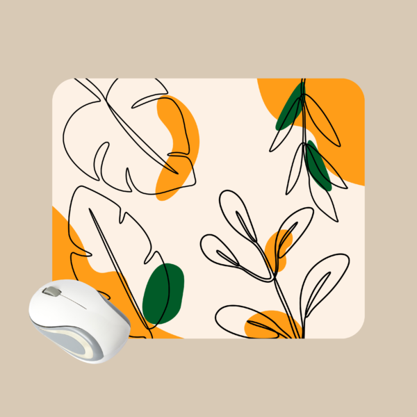 Leaf Design Mouse Pad